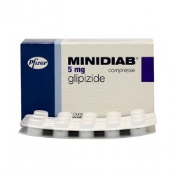 Минидиаб (Глипизид, аналог Мовоглекена) 5мг №30 в Пензе и области фото
